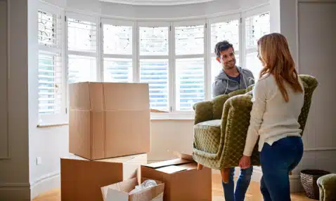 Couple moving to their new house in Nuneaton